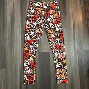 LuLaroe Halloween Leggings Skulls and Bones ONE SIZE
